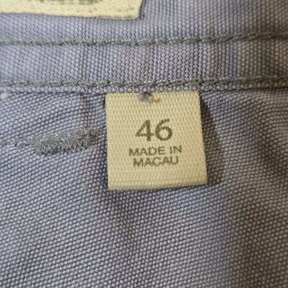 Cabelas Shorts Men 46 Gray Cargo 7 Pocket Hiker 100% Cotton Duck Fabric 46x8 - Picture 9 of 11